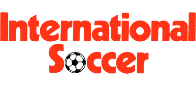 International Soccer logo for Commodore 64